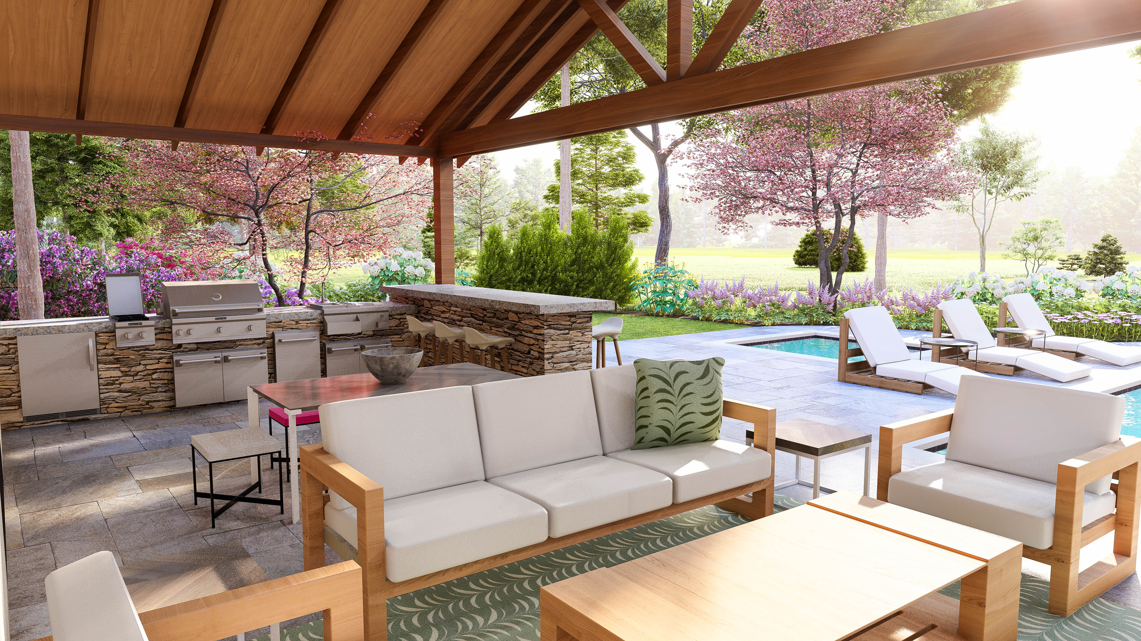 Poolside Retreat: North Carolina, USA