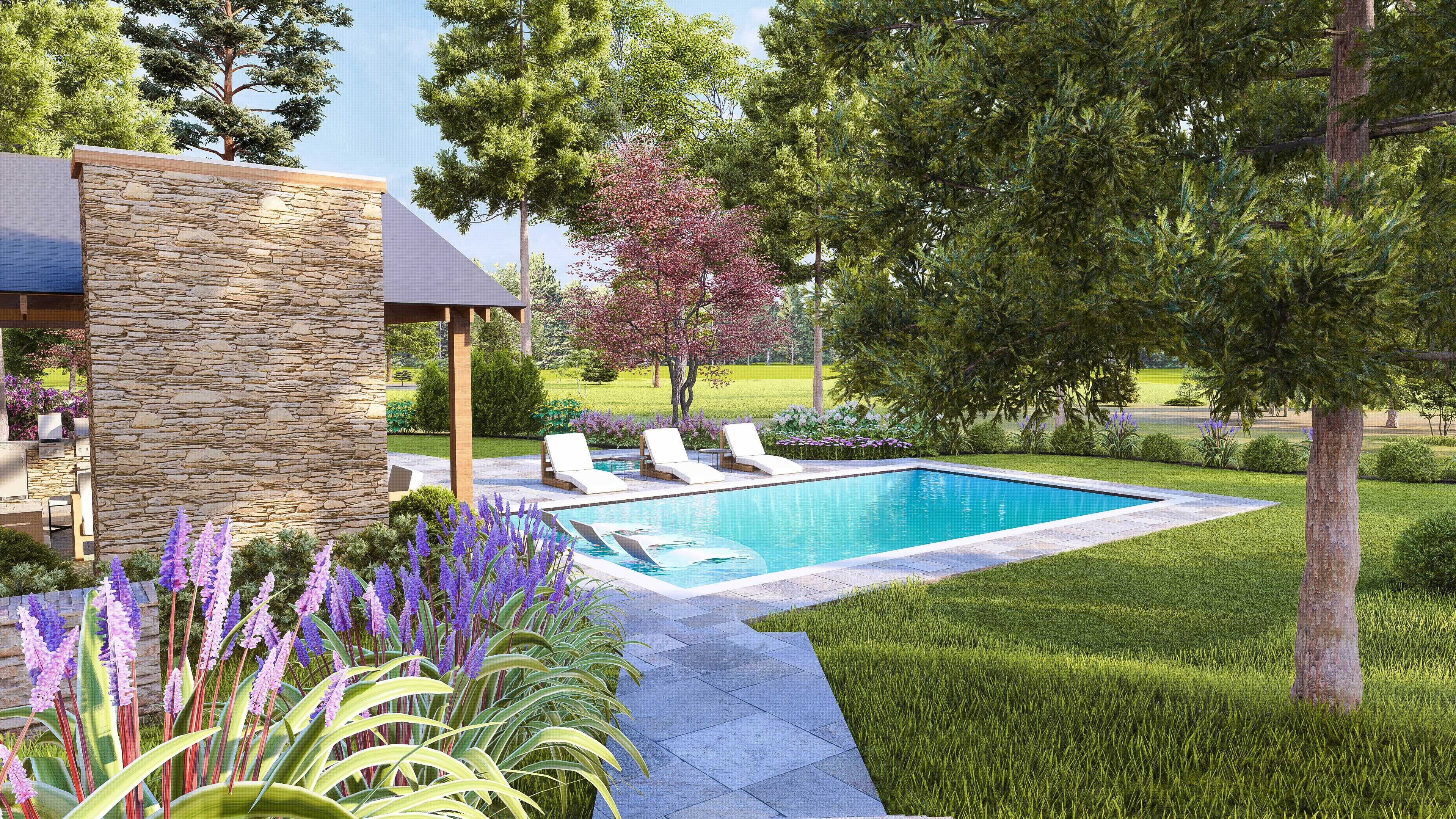 Poolside Retreat: North Carolina, USA