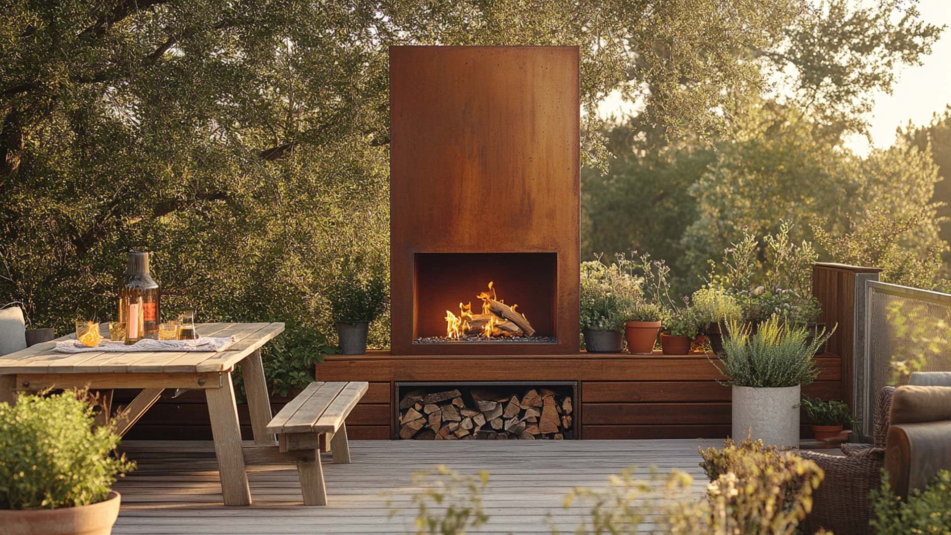Why Corten Steel Fireplaces Are the Hottest Trend in Contemporary Outdoor Design ?